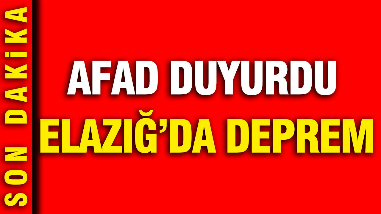 AFAD duyurdu: Elazığ’da deprem (16 Temmuz 2026) Img